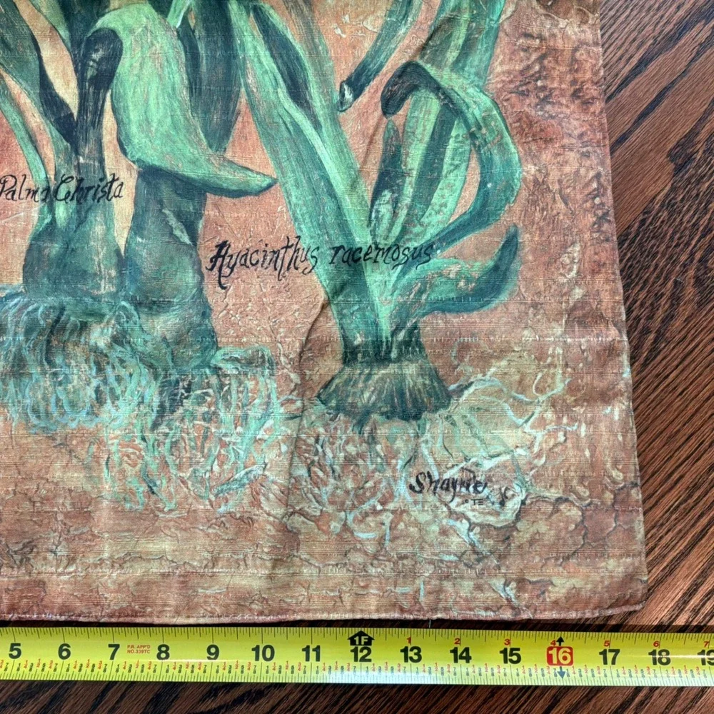 Toland Botanical Wall Hanging Floral Canvas Art Shayne Signed Garden Cottagecore